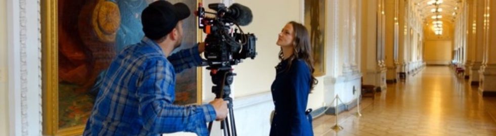 Prinzessin Maria von Preußen mit DOP Florian Bentele in der Eremitage, St.Petersburg