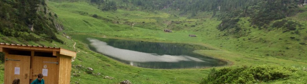 Blick vom Kärlingerhaus über den Funtensee