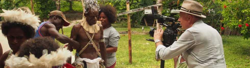 Mit DOP Pieter de Vries in Papua Neuguinea